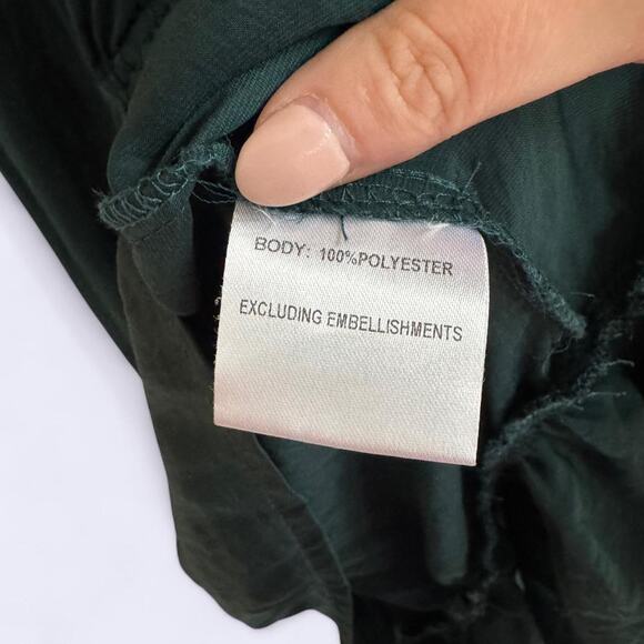 Princess Polly Emerald Green Randi Mini Wrap Dress size 12 - Picture 4 of 5